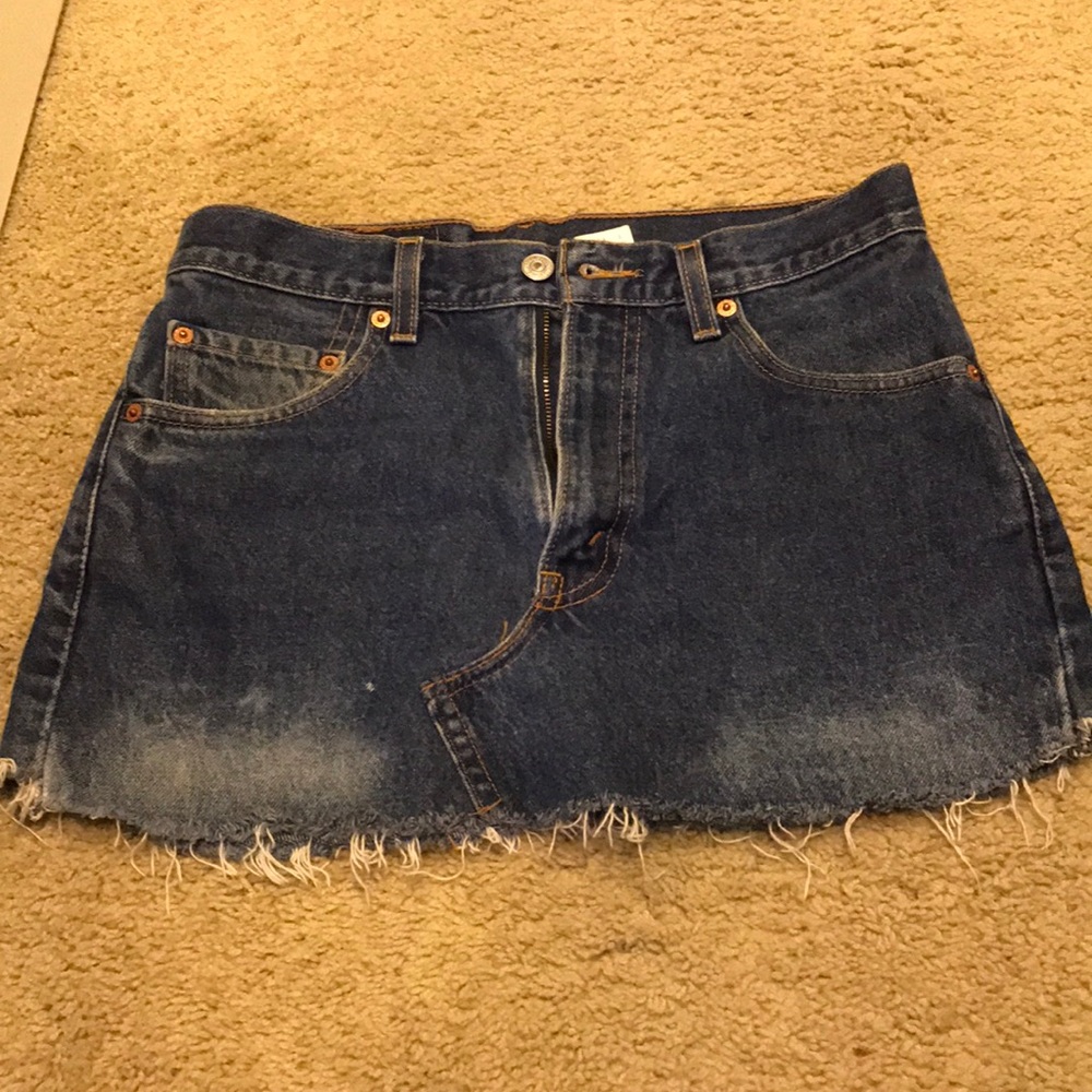 Levi jean skirt